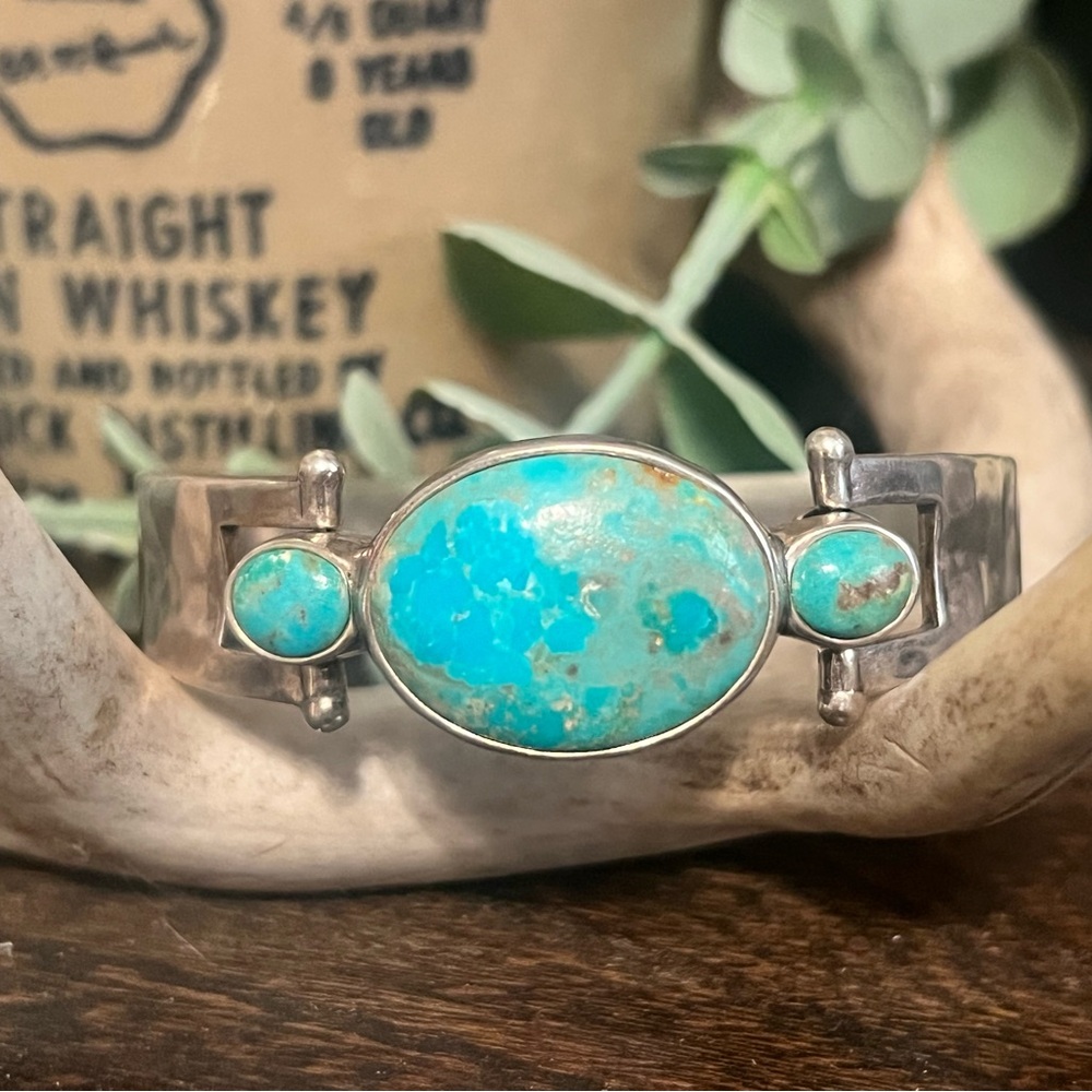 Silver and Turquoise Bracelet